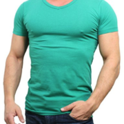 ACK & JONES Herren T-Shirt Basic V-neck